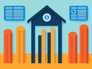 business tax planning and tax deduction with fiscal year. Fiscal year breakdown with tax-saving tips and deduction visuals, infographic concept