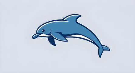 Obraz premium Dolphin, Dolphin vector, Dolphin illustration, Cartoon dolphin, Dolphin art, Dolphin icon, Blue dolphin, Cute dolphin, Swimming dolphin, Jumping dolphin, Dolphin silhouette, Happy dolphin, Dolphin cli