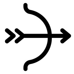Bow Icon – Archery Symbol of Focus, Aim, and Readines