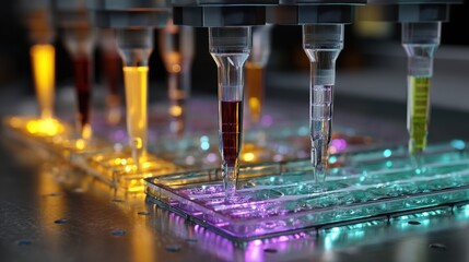 Automated Liquid Handling High-Throughput Pipetting System