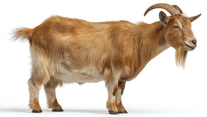 goat on white background
