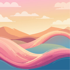 Minimalist Hair Extensions Illustration