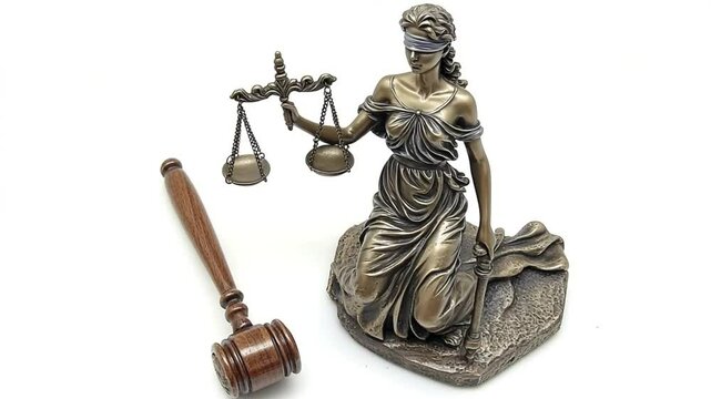 Themis, Goddess of Justice, Symbolizing Fairness and Impartiality in Legal Proceedings