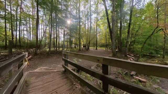 Finishing up Abrams by Walking Over Wooden Bridge in the Smokies