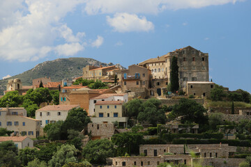 Obraz premium village de Pigna, Balagne, Corse