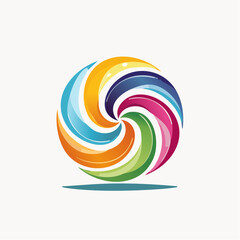 Playful Candy Shop Swirl Logo