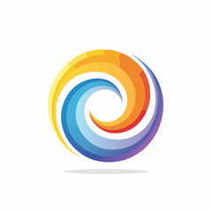 Fun Swirl Logo in Playful Style