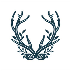 Antlered Crown with Leaves: Cernunnos Symbol Cernunnos Horns The antlered gods crown symbolizing wild magic