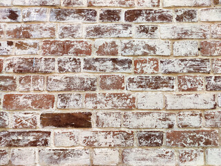 Textured brick wall featuring rustic charm and natural imperfections for versatile design use