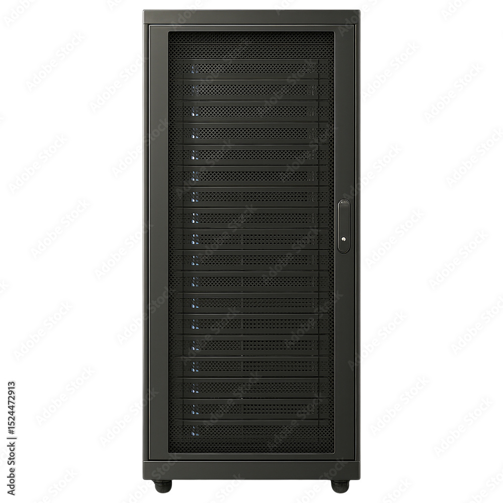 Poster secure server rack data center storage system high tech network technology