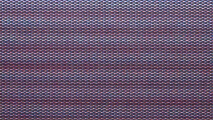 The screen image slowly scrolls upward in a continuous vertical roll, simulating a broken VHS tracking signal.