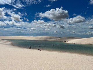 Brazil, Barreirinhas - 2023, May: lagoon in Len&ccedil;&oacute;is Maranhenses