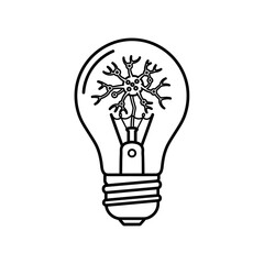 Light Bulb with Intricate Design Illustrating Concept of Intelligence  