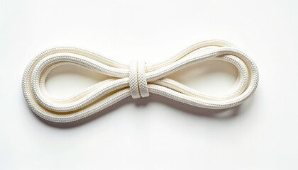 Naklejka premium Elastic shoelace isolated on white background for footwear and fashion accessories 