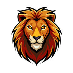 Fototapeta premium lion head logo icon lion face vector illustration