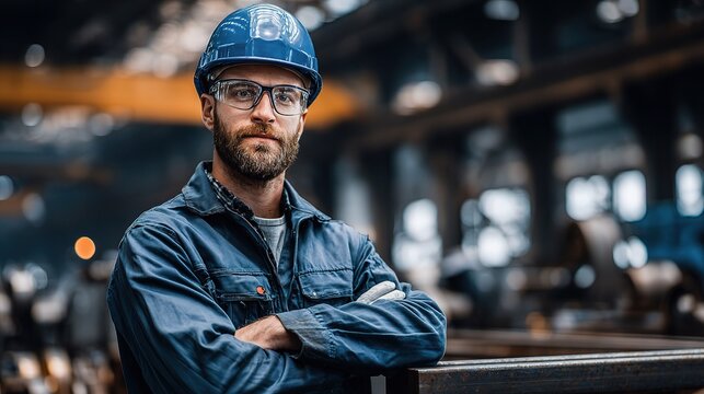 Professional Heavy Industry Engineer in Workshop Environment