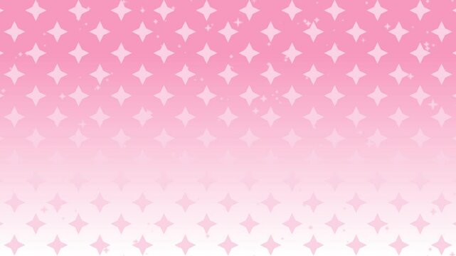 Seamlessly looping animated background. Pop art with glitter patterns, pink