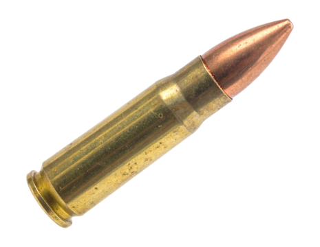 bullet isolated on transparent background