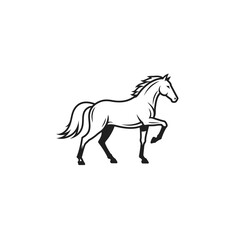 Horse Logo Template Vector icon illustration design