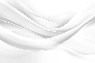 Elegant, flowing grayscale curves on white background