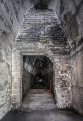tunnel in a historic steelworks factory