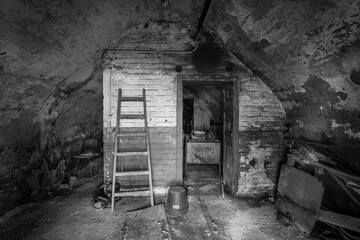tunnel in a historic steelworks factory