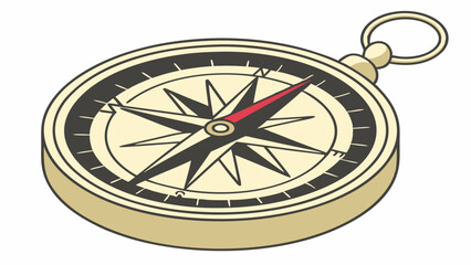 Vintage Compass with Directional Arrow