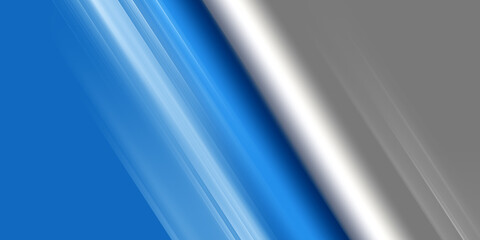 Obraz premium Motion light effect for banners. White lines. The effect of speed on a blue background. lines of light, speed and movement 