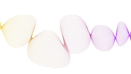 Tittel	
Vector curvy abstract line art wavy flowing dynamic colorful lines white background in concept music or sound, wave, wind, information flow	
