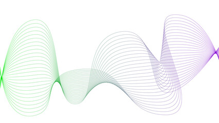 Tittel	
Vector curvy abstract line art wavy flowing dynamic colorful lines white background in concept music or sound, wave, wind, information flow	
