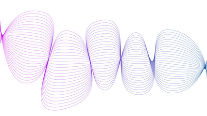 Tittel	
Vector curvy abstract line art wavy flowing dynamic colorful lines white background in concept music or sound, wave, wind, information flow	
