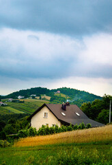 Domek na wzgórzu - Lichwin, Polska © Adrianna