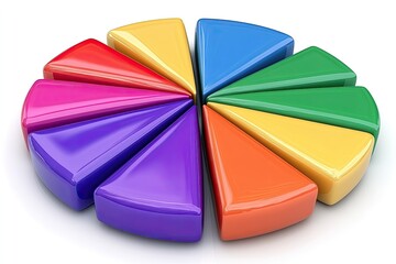 Fototapeta premium Colorful Pie Chart