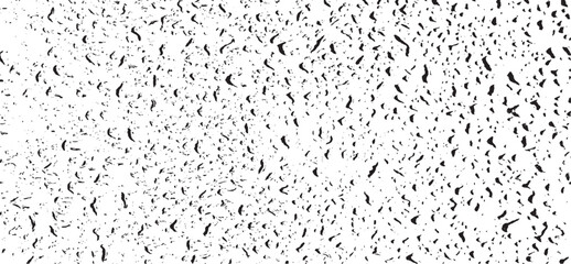 Small water drops texture vector. Rainy window overlay texture. Rain on glass background. Abstract halftone textured effect. Vector Illustration. EPS10.