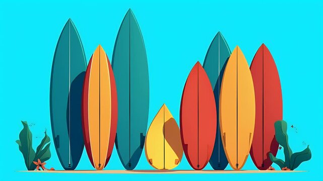 surf boards set