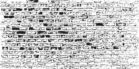 Old brick wall texture. Grunge Urban Background Vector. Distressed Grainy Grungy Overlay Effect. Vector Illustration. EPS 10.