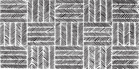 Black and white geometric pattern. Tileable texture background.