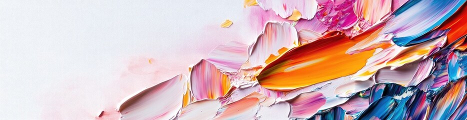 Abstract Colorful Brushstrokes