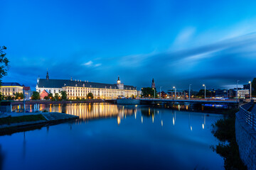Fototapeta premium Main building of the University of Wrocław, Lower Silesian Voivodeship, Poland.