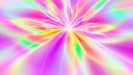 Fototapeta premium Pastel Rainbow Burst Abstract Background Design