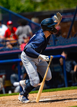 blue baseball player