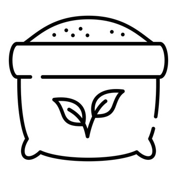 bag of soil with leaves clip art preview