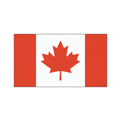 The iconic red and white flag of Canada, featuring a prominent maple leaf, symbolizing the nation's proud heritage and natural beauty.