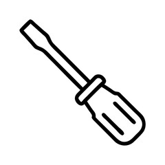Fototapeta premium Vector illustration of a screwdriver, simple design for tools and DIY themes