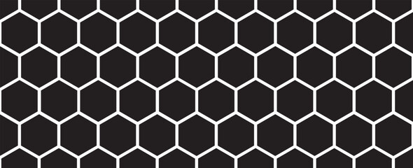 Dark hexagon abstract technology background white colored bright flashes under hexagon. Hexagonal gaming vector tech illustration black abstract background.