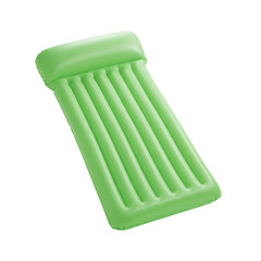 Inflatable mattress isolated on white background