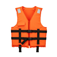 Life jacket isolated on white background 