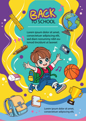 back to school poster template