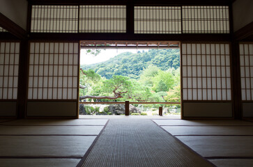 和室から見える風景