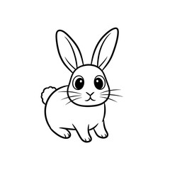 vector illustration of an easter bunny